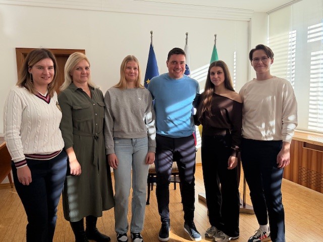 Sprejem športniki - Bekcic, Verboten, Sušec, župan, Glavnik, Lipnik, dec 2025