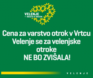 cena za vrtec se ne bo zvbišala oglas
