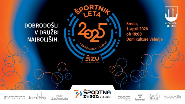 Vabilo Športnik leta 2025, mar 2026